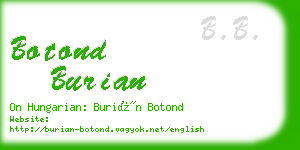 botond burian business card